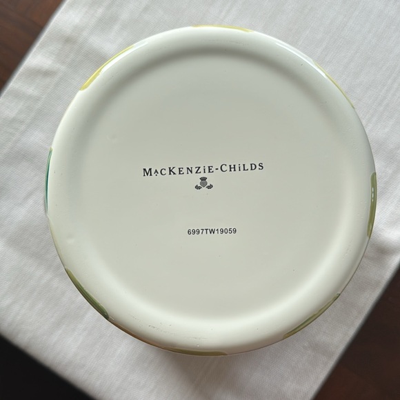 Mackenzie Childs Parchment Check wine bucket or ice bucket. - Picture 4 of 4